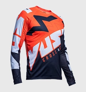 Camiseta para motocross Vust Exo Rock laranja