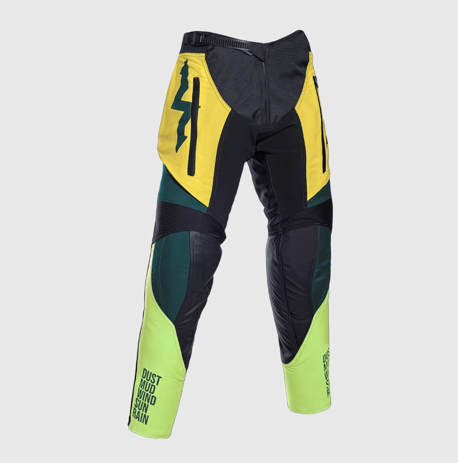 Cala para motocross Vust Fast amarelo e verde